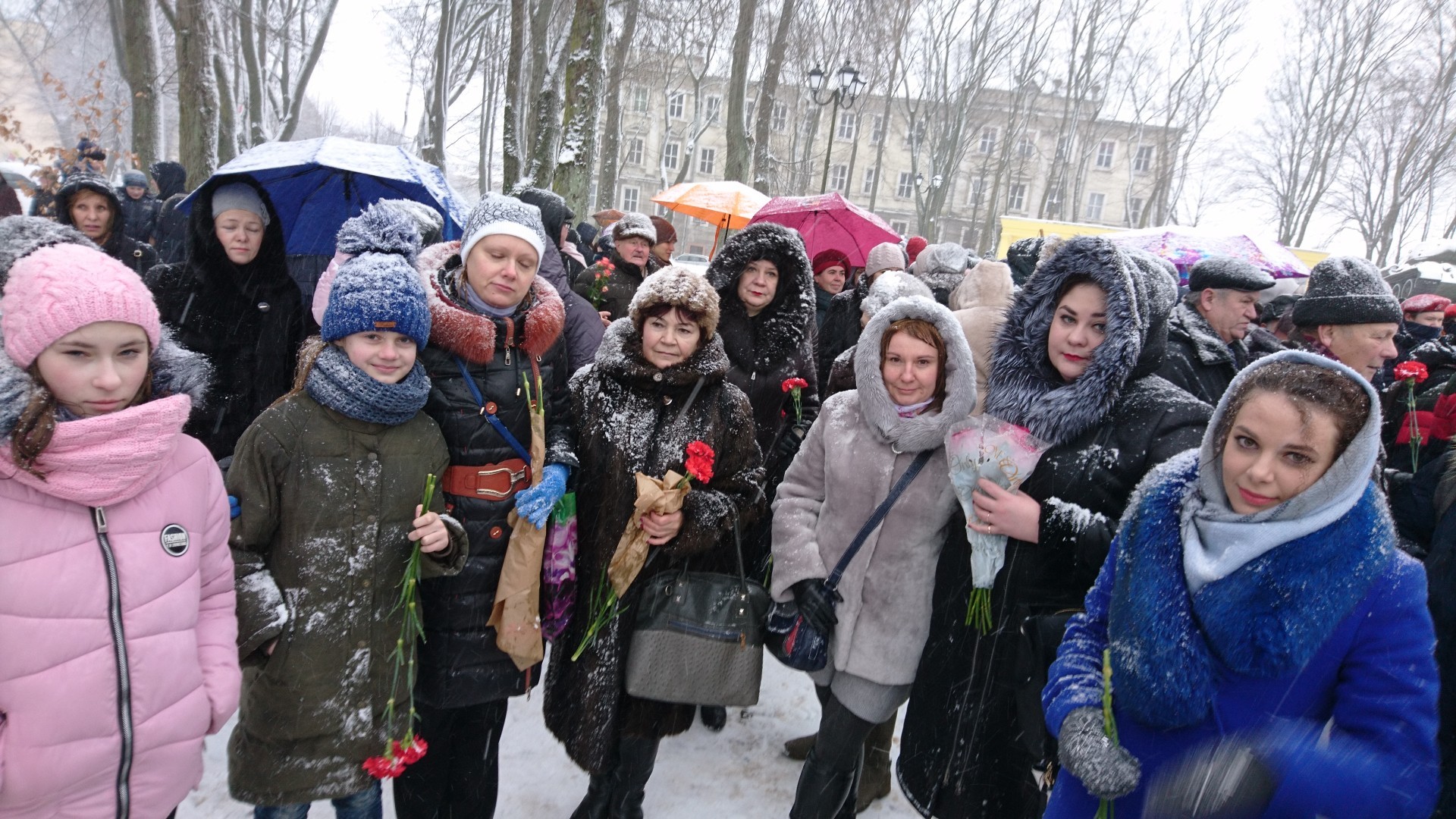Митинг, посвященный 75 годовщине взятия города Тильзита