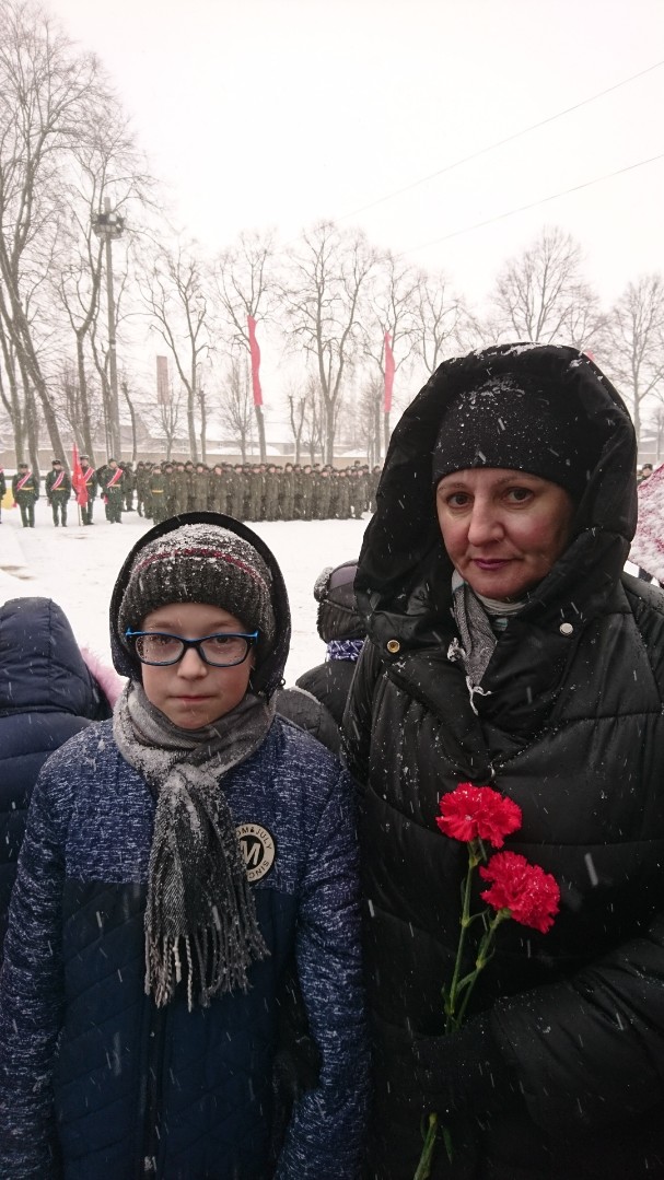 Митинг, посвященный 75 годовщине взятия города Тильзита
