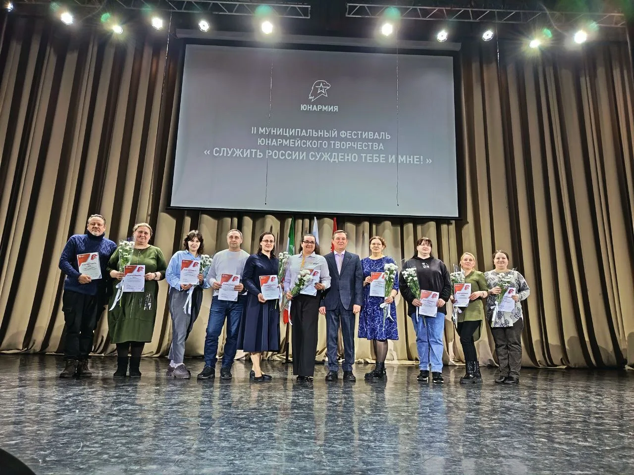 В ЦКД «Парус» прошел II муниципальный фестиваль юнармейского творчества «Служить России суждено тебе и мне!»